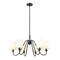 Z-Lite Gianna Chandelier, 6-Light, 32 In.W x 17 In.H, Matte Black/White 7509-6-32MB - alternate 4